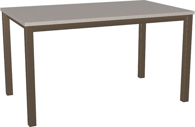 Amisco Customizable Azilis Thermo Fused Laminate Rectangular Dining Table Top with Metal Base-0