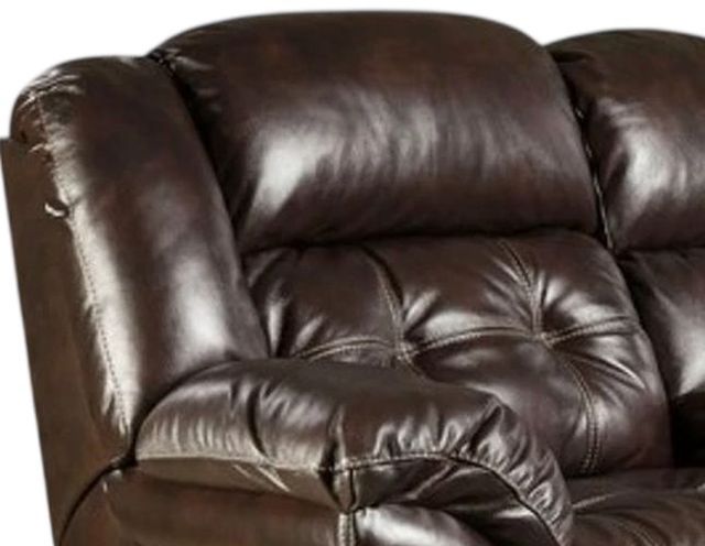 HomeStretch Cheyenne Whiskey Power Reclining Loveseat with Console-1