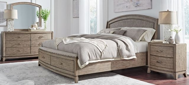 Liberty Furniture Avalon 4-Piece Burnished Beige King Bedroom Set