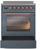 Ilve® Nostalgie II Series 30" Blue Grey Pro Style Induction Range-3