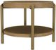 Coaster® Arini Sand Wash End Table with Aged Brass Base-2