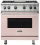 Viking® 5 Series 36” Blush Liquid Propane Pro Style Gas Range with Griddle-0