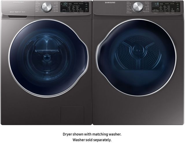 Samsung 4.0 Cu. Ft. Inox Grey Front Load Electric Dryer-4