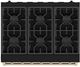 Thor Kitchen® Gordon Ramsay 36" Black/Bronze Freestanding Pro Style Gas Range with Precision Knob-5