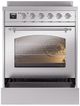 Ilve® Nostalgie II Series 30" Stainless Steel Pro Style Induction Range-2