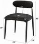 ACME Furniture Jaramillo 2-Piece Black Upholstered Side Chair Set-2