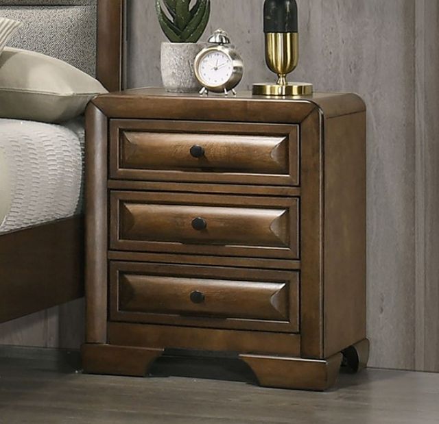 Furniture of America® Caerwys 4-Piece Brown/Light Gray Queen Bedroom Set-2