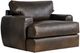 Bernhardt Cameron Bernhardt Living Brown 44" Leather Swivel Chair-1