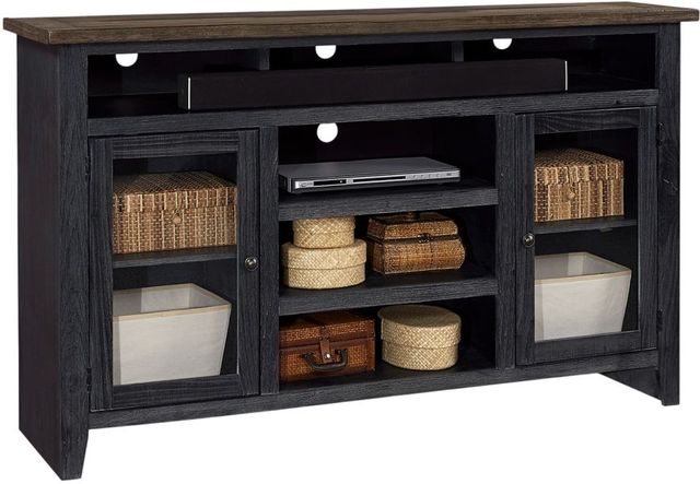 aspenhome® Eastport Drifted Black 65" Highboy Console-0