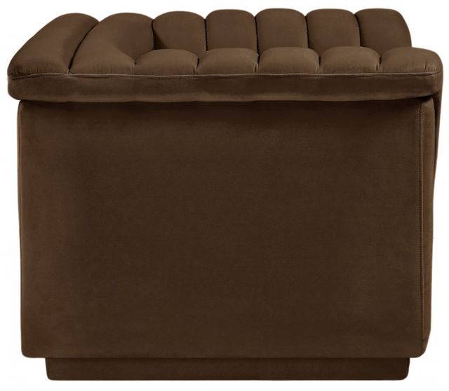 Meridian Furniture Cascade Brown Velvet Fabric Chair-2
