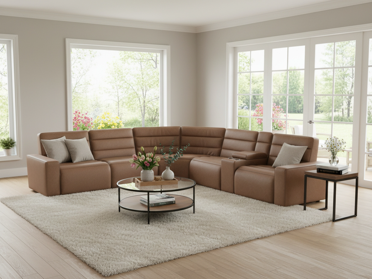 Elements International Portia Sectional