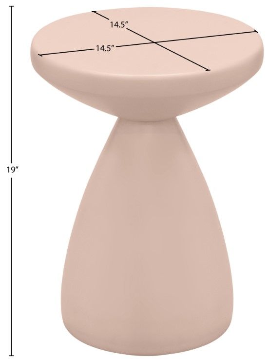 Meridian Furniture Anika Pink End Table-3