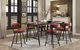 Mazin Furniture Appert Red 24 Inch Counter Side Dining Chair-4
