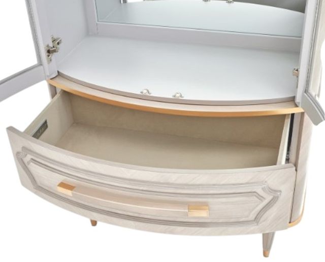 Michael Amini® St. Charles Dove Gray Display Cabinet-3