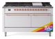 Ilve® Nostalgie II Series 60" Custom RAL Color Pro Style Dual Fuel Range-0