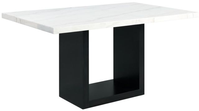 Elements International Valentino 5-Piece Black/Gray/White Counter Dining Set-1