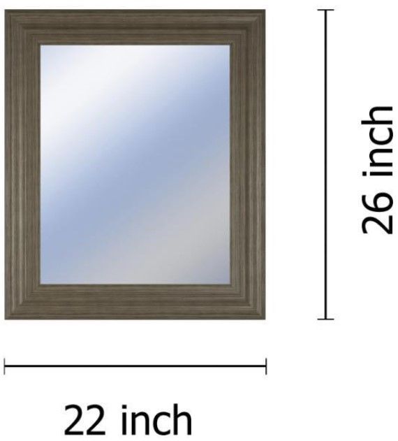Classy Living Tranquil Ash Reflection Wall Mirror-2