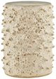 Currey & Company Relic Ivory White Moss Accent Table-0