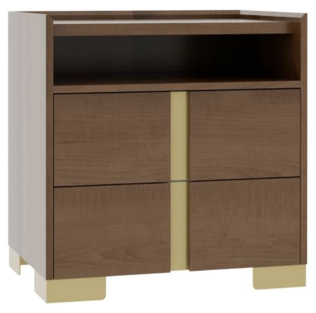 Country View Woodworking Verrado 28" Metal Legs Nightstand with Opening-0