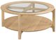 Kincaid® Essence Newport Glass Top Round Coffee Table with Ash Base-0