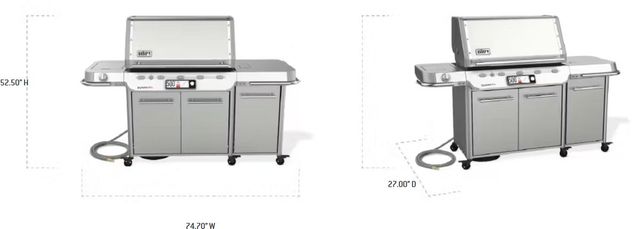 Weber® Summit® FS38X S 5-Burner Stainless Steel Smart Freestanding Natural Gas Grill-1