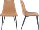 Moe's Home Collection Alibi 2-Piece Tan Dining Chair Set-4