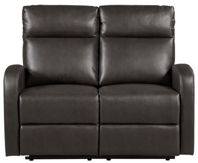 Homelegance® Allen Espresso Manual Double Reclining Loveseat-2
