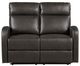 Homelegance® Allen Espresso Manual Double Reclining Loveseat-0