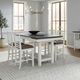 Liberty Furniture Brook Bay 5-Piece Carbon Gray/Textured White Trestle Dining Set-1
