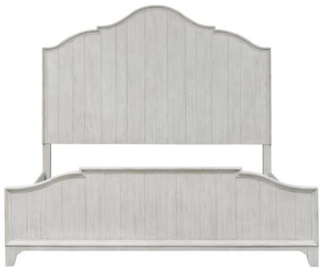 Liberty Furniture Farmhouse Reimagined 4-Piece Antique White Queen Panel Bed Set-1