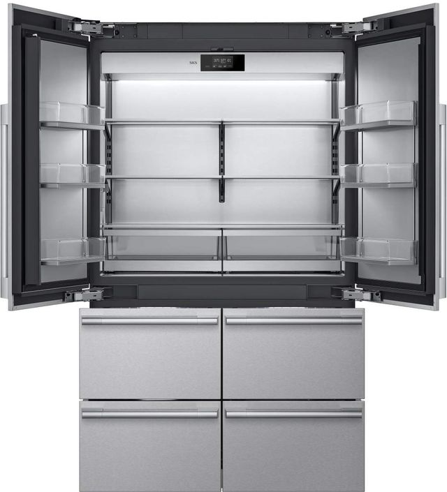 SKS 48" 26 Cu. Ft. Stainless Steel Built-In French Door Refrigerator-1