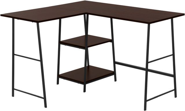 Monarch Specialties Inc. Espresso L-Shaped Desk-0