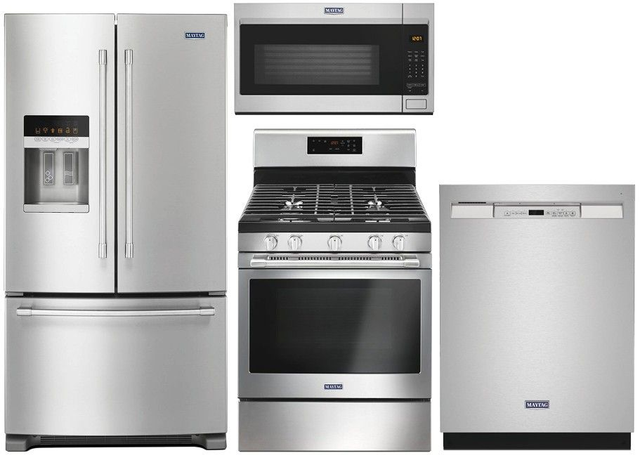 Maytag® 4 Piece Fingerprint Resistant Stainless Steel Kitchen Package-0