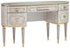 Michael Amini® St. Charles 2-Piece Dove Gray/Gold Vanity Table Set-0