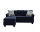 J Furniture Sophia Navy Sofa Chaise-2