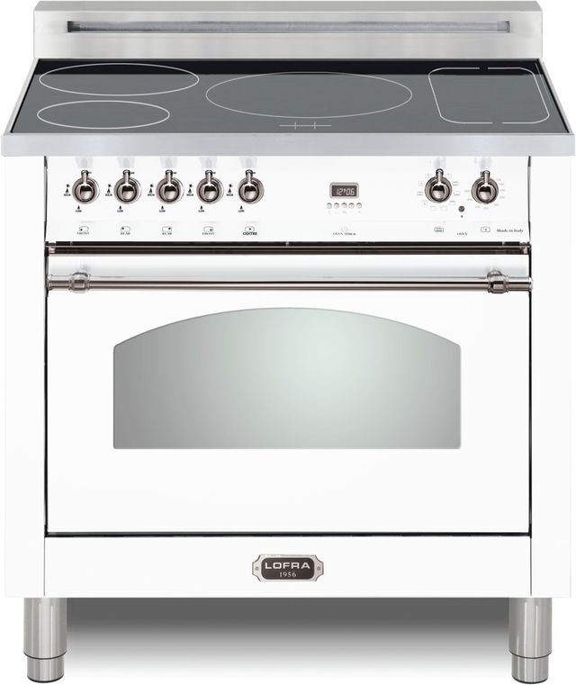Lofra® Dolcevita 36" White Pro Style Induction Range-0