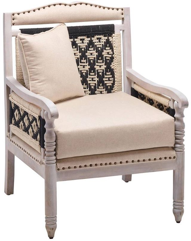 Jaipur Furniture Madeline Beige/White Wash Chair -0
