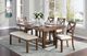 Mazin Furniture Bonner Beige/Brown Dining Bench-2