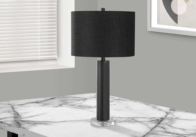 Monarch Specialties Inc. 28"H Black Acrylic Table Lamp-4