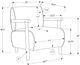 Monarch Specialties Inc. Light Gold/Walnut 31" Accent Chair-2