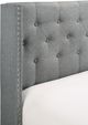 Crown Mark Makayla Gray Upholstered Full Panel Bed-3