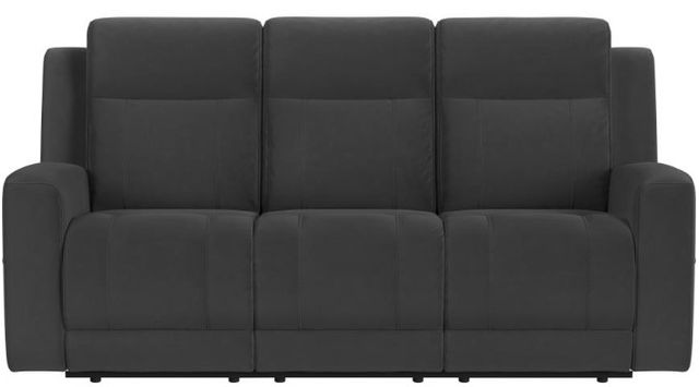 Coaster® Brentwood Dark Charcoal Manual Reclining Sofa-1