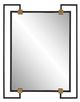 Uttermost® Ivey Black Rectangular Mirror-0