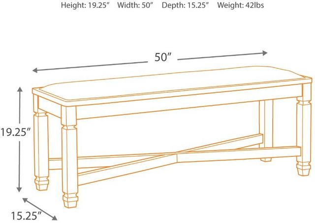 Signature Design by Ashley® Tyler Creek Black/Grayish Brown Bench-1
