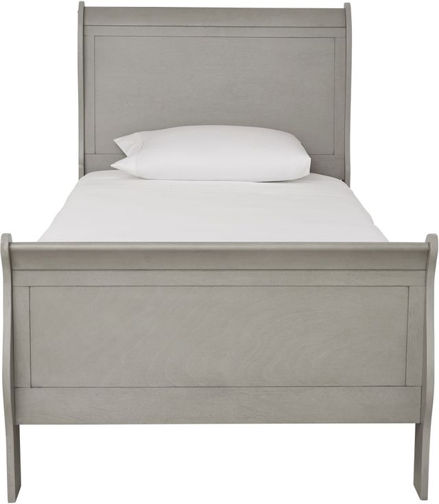 Signature Design by Ashley® Kordasky 2-Piece Dove Gray Twin Sleigh Bed Set-1