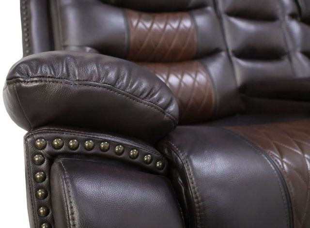 New Classic® Home Furnishings Nikko Brown Dual Manual Reclining Console Loveseat-3