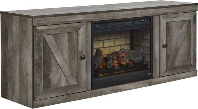 Signature Design by Ashley® Wynnlow Gray 60" TV Stand with Electric Infrared Fireplace Insert-0