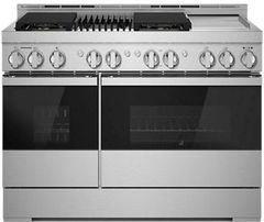 JennAir® NOIR™ 48" Stainless Steel Freestanding Gas Range