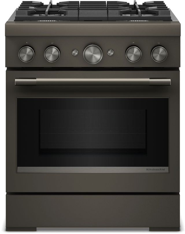 KitchenAid® Commercial Style 30" Agave Pro Style Dual Fuel Range with No Preheat Air Fry Mode-0