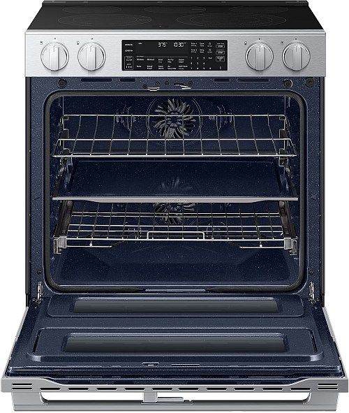 Samsung 30" Silver Slide-In Electric Range with Air Fry Max-1